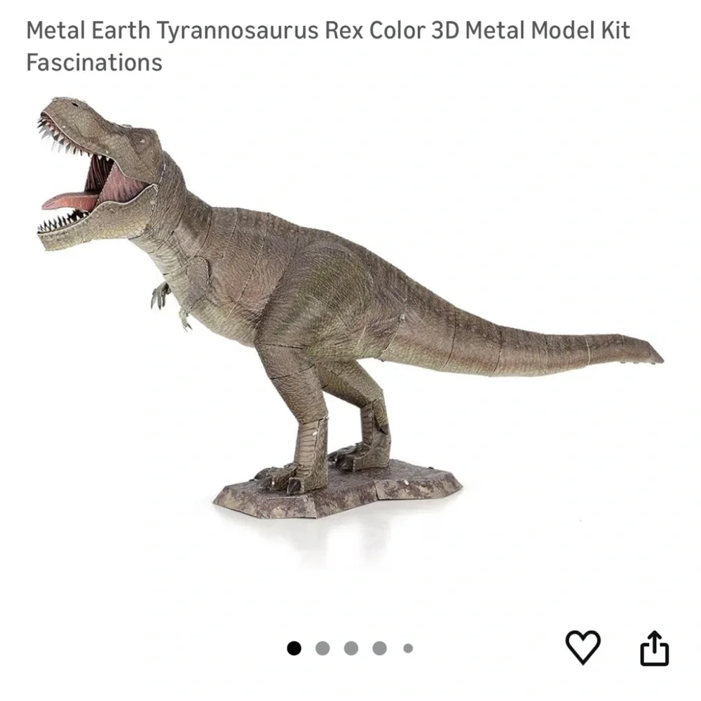 Tyrannosaurus‎ Rex 3D Metal Model Kit - Brown